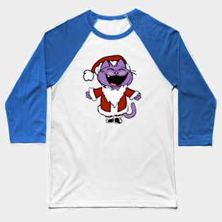 santa cat Baseball T-Shirt